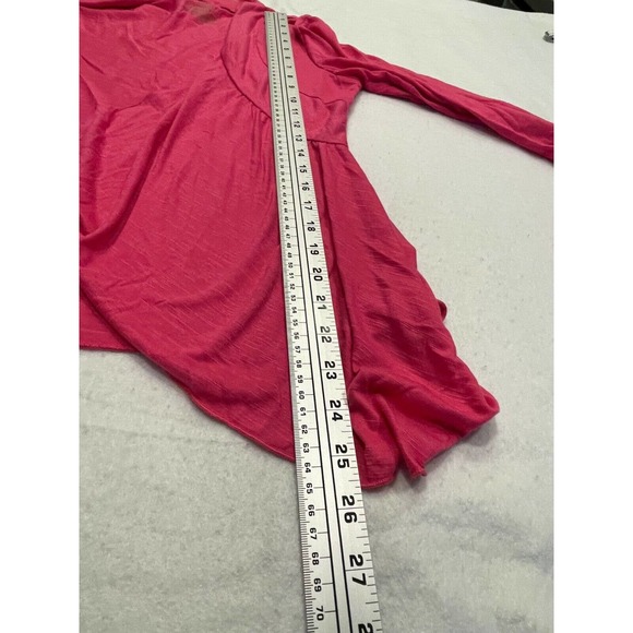 No Boundaries Womens Juniors M 7/9 Pink Cardigan Sweater Open Front Long Sleeve - Picture 6 of 7